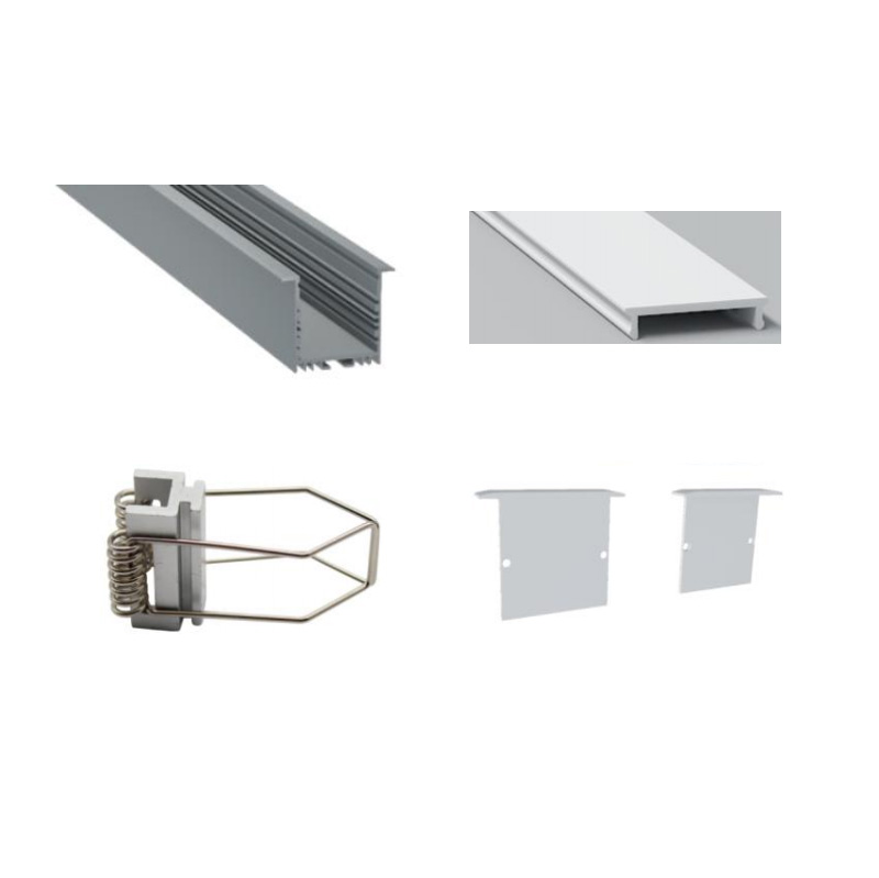 Recessed LED Strip Channel For 32mm Quad Row LED Strips Recessed LED Strip Channel For 32mm Quad Row LED Strips